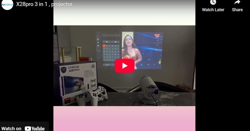 shenzhen siderun x-28 projector demonstration